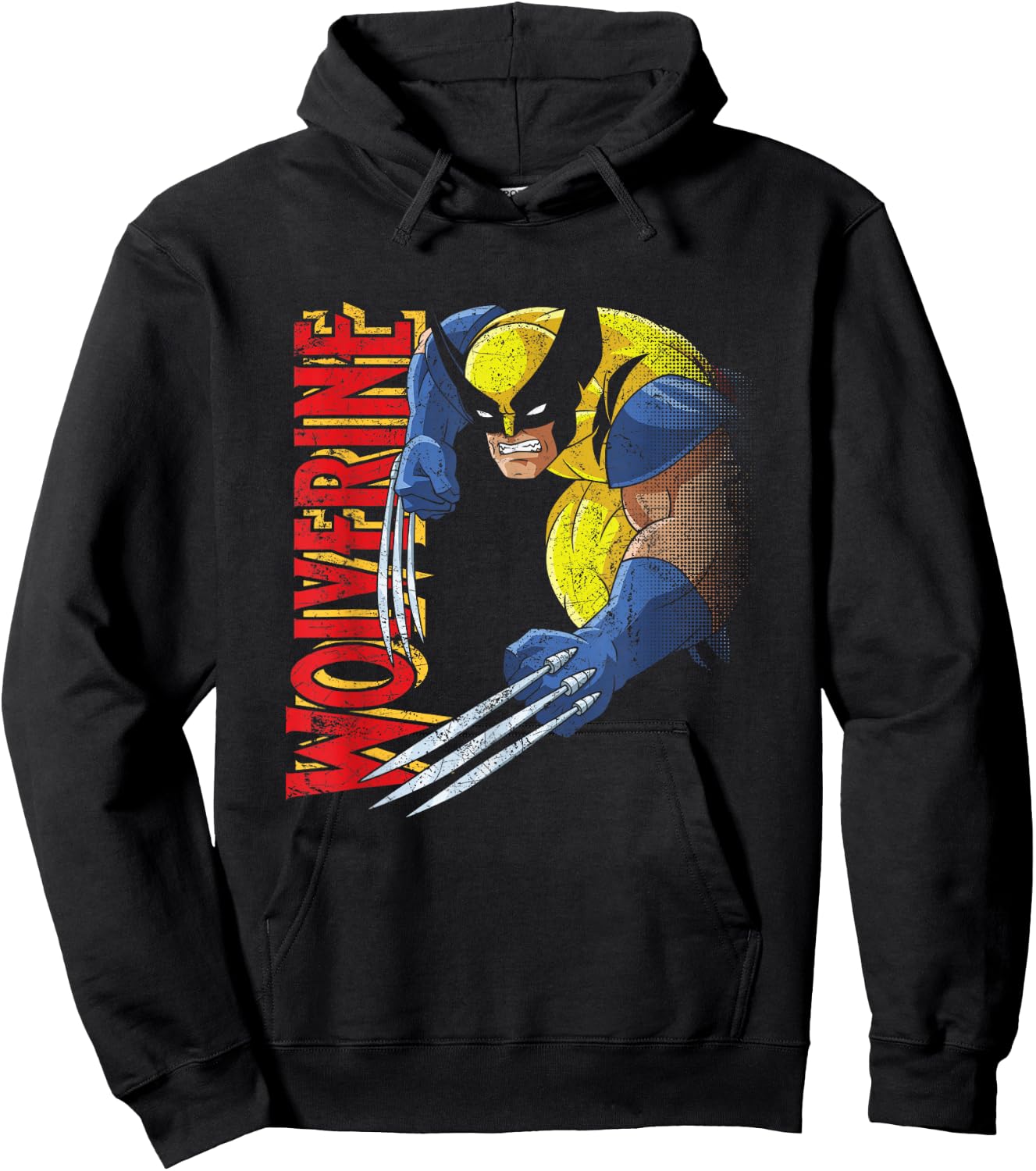 Marvel X-Men Wolverine 90s Animated Series Hoodie - Hoodie | Black