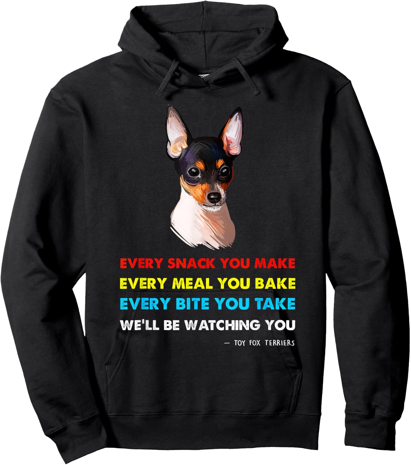 Toy Fox Terrier Dog Shirt | Toy Fox Terrier Hoodie - Hoodie | Black
