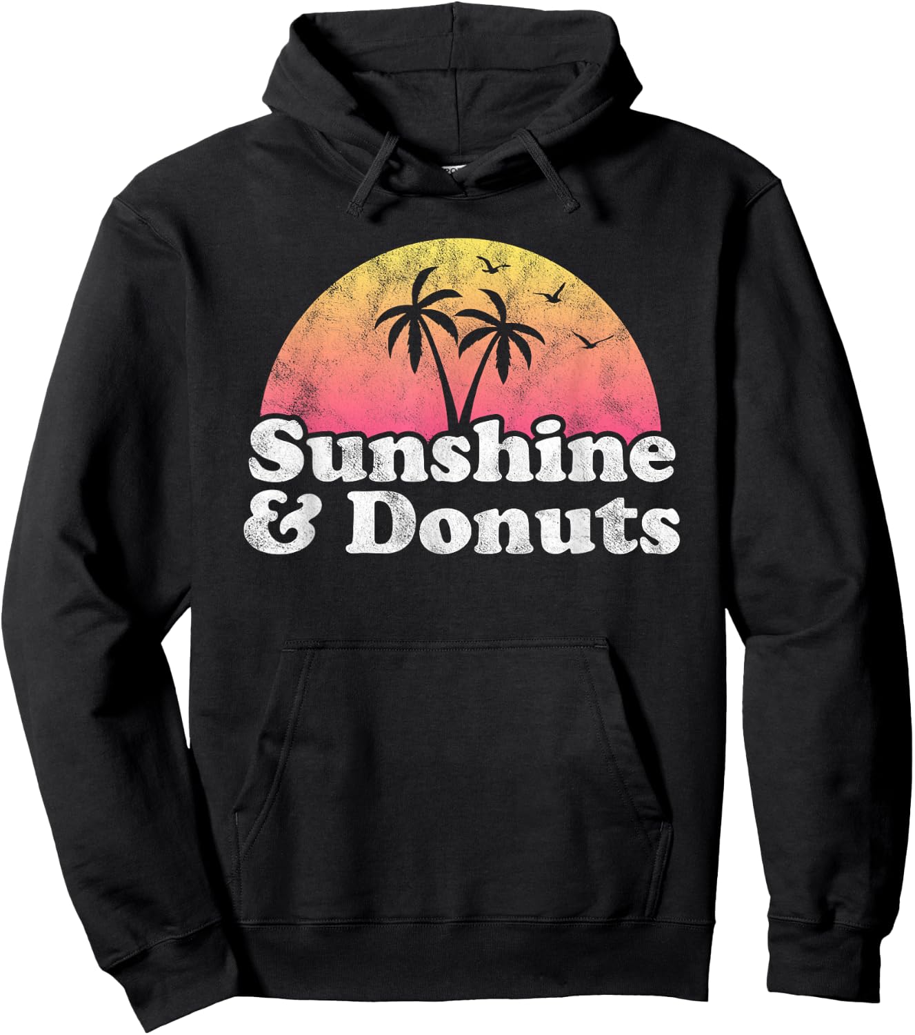 Donut Gift - Sunshine and Donuts Hoodie - Hoodie | Black