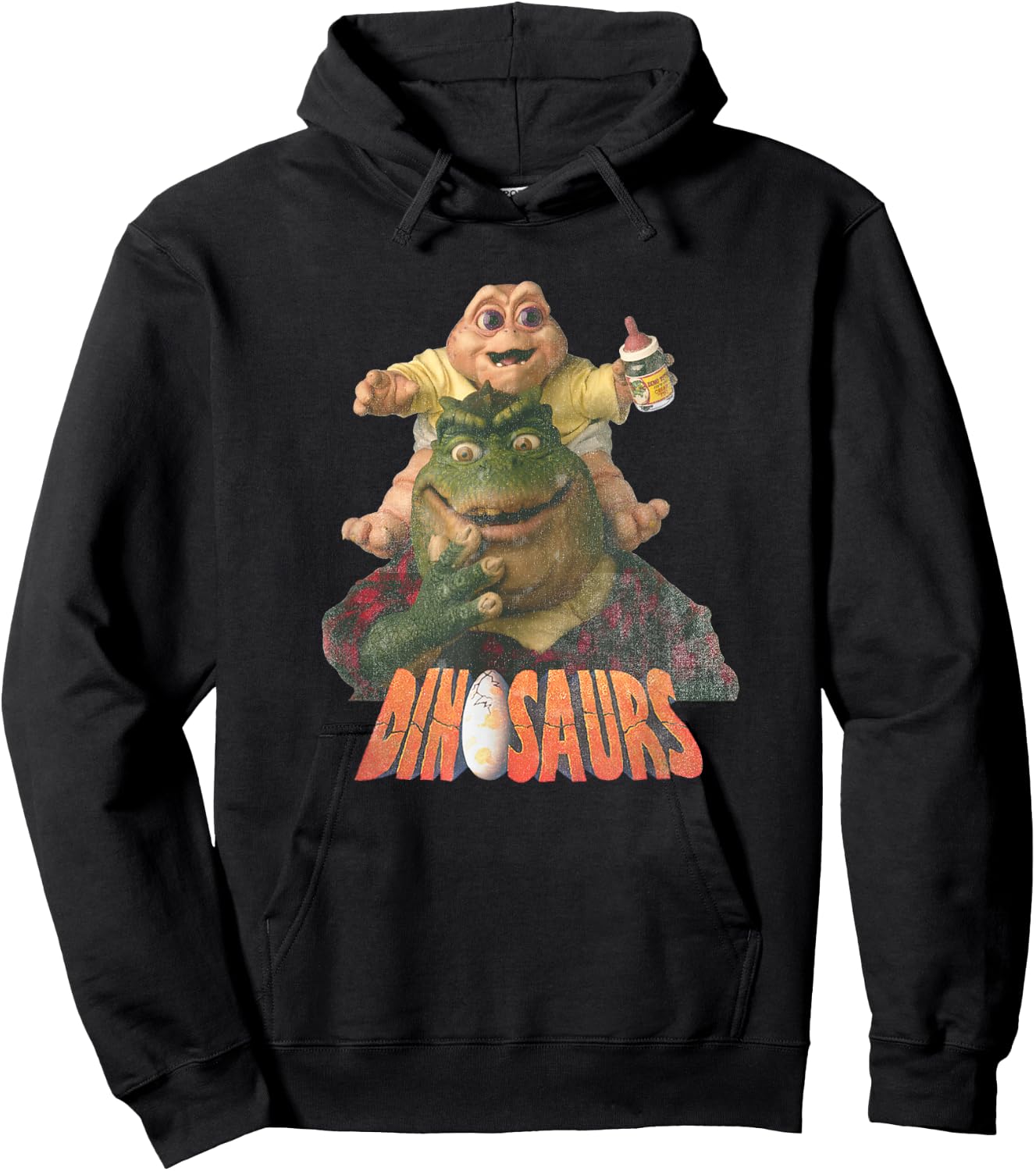 Dinosaurs Earl and Baby Hoodie - Hoodie | Black