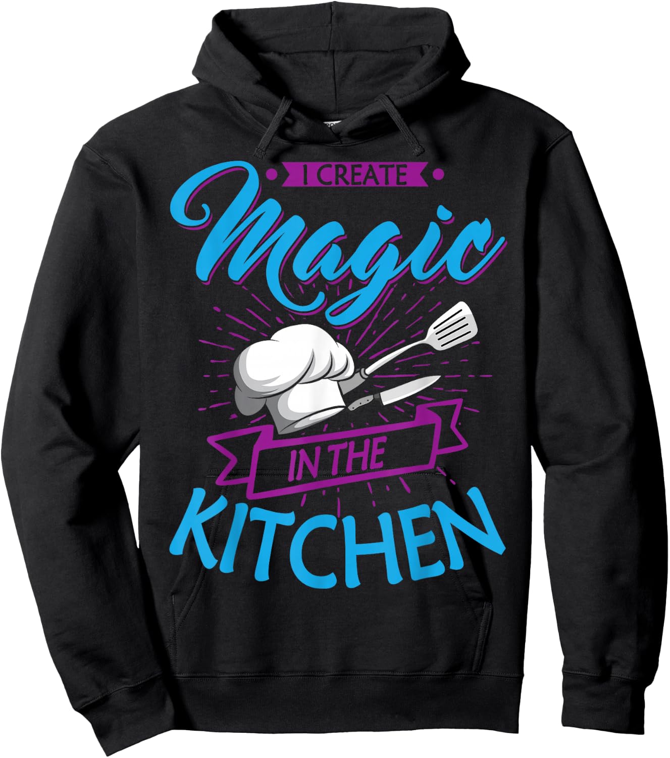 Chef Magic Kitchen Chief Cook Hat Culinary Sous-Chef Cuisine Hoodie - Hoodie | Black