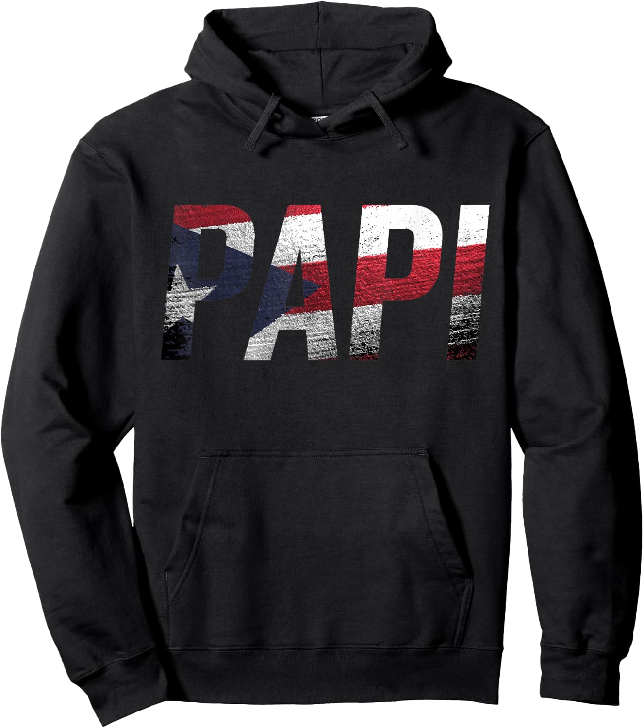 Puerto Rico Patriotic Papi Pride Hoodie - Hoodie | Black