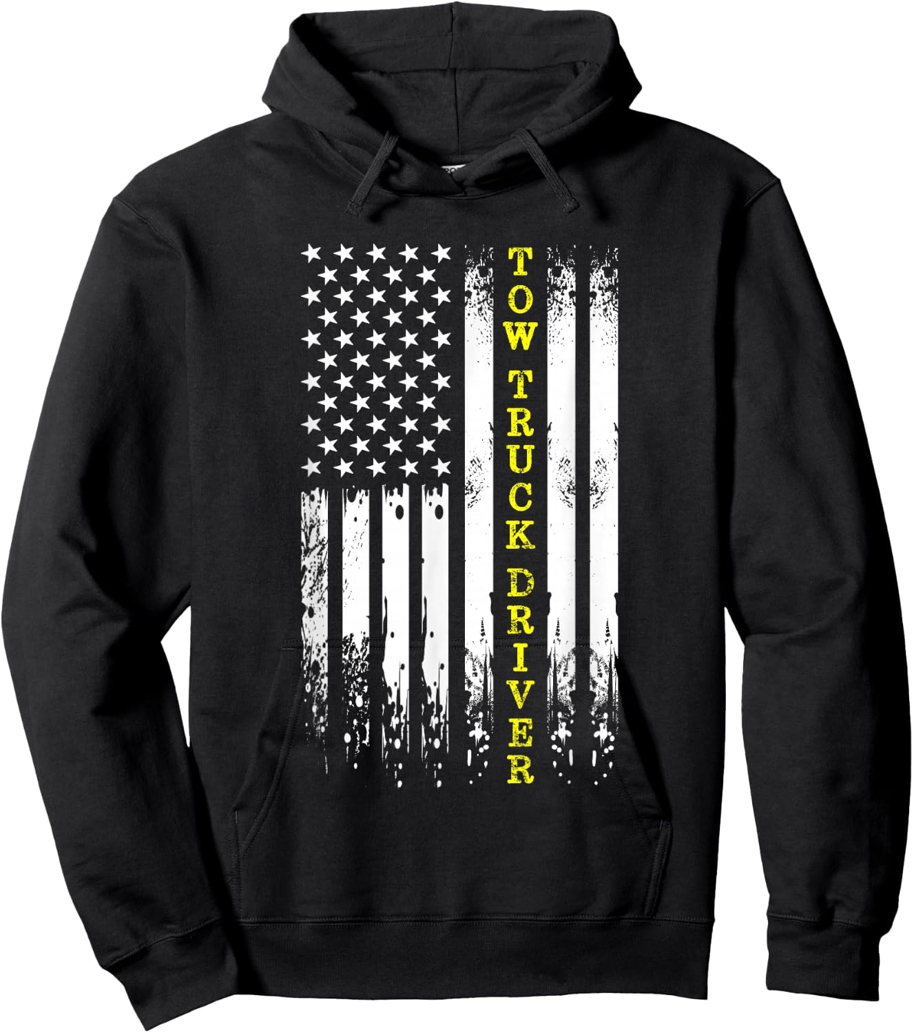 Tow Truck Operator Thin Yellow Line Wrecker Tow Truck Driver Hoodie - Hoodie | Black