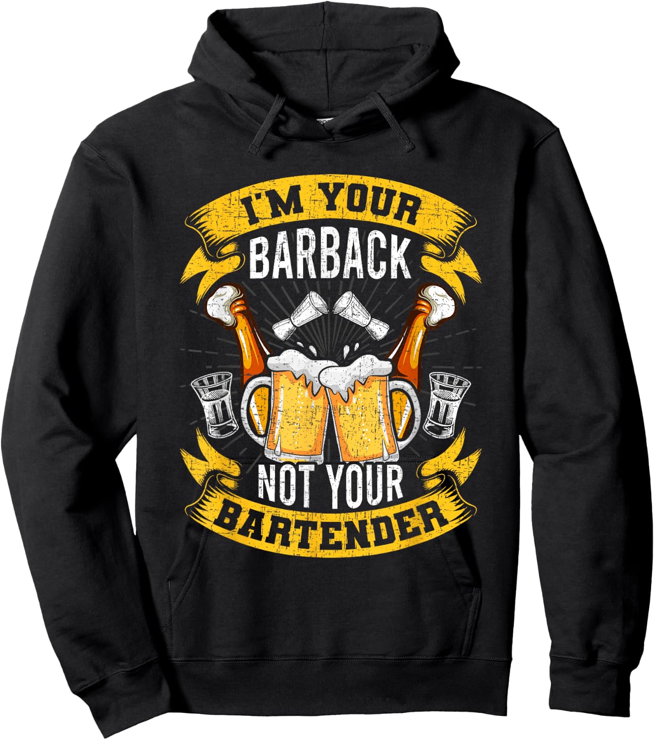 I'm Your Barback Not Your Bartender Bartending Bartender Hoodie - Hoodie | Black