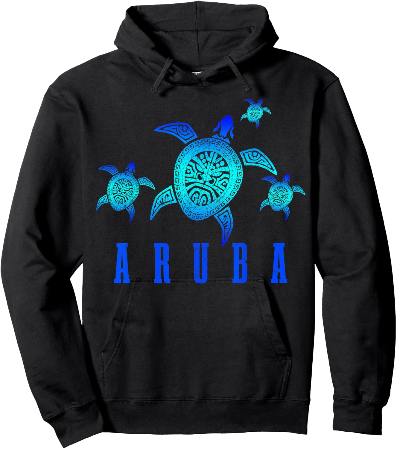 Aruba Tortoise Caribbean Diving Diver Hoodie - Hoodie | Black