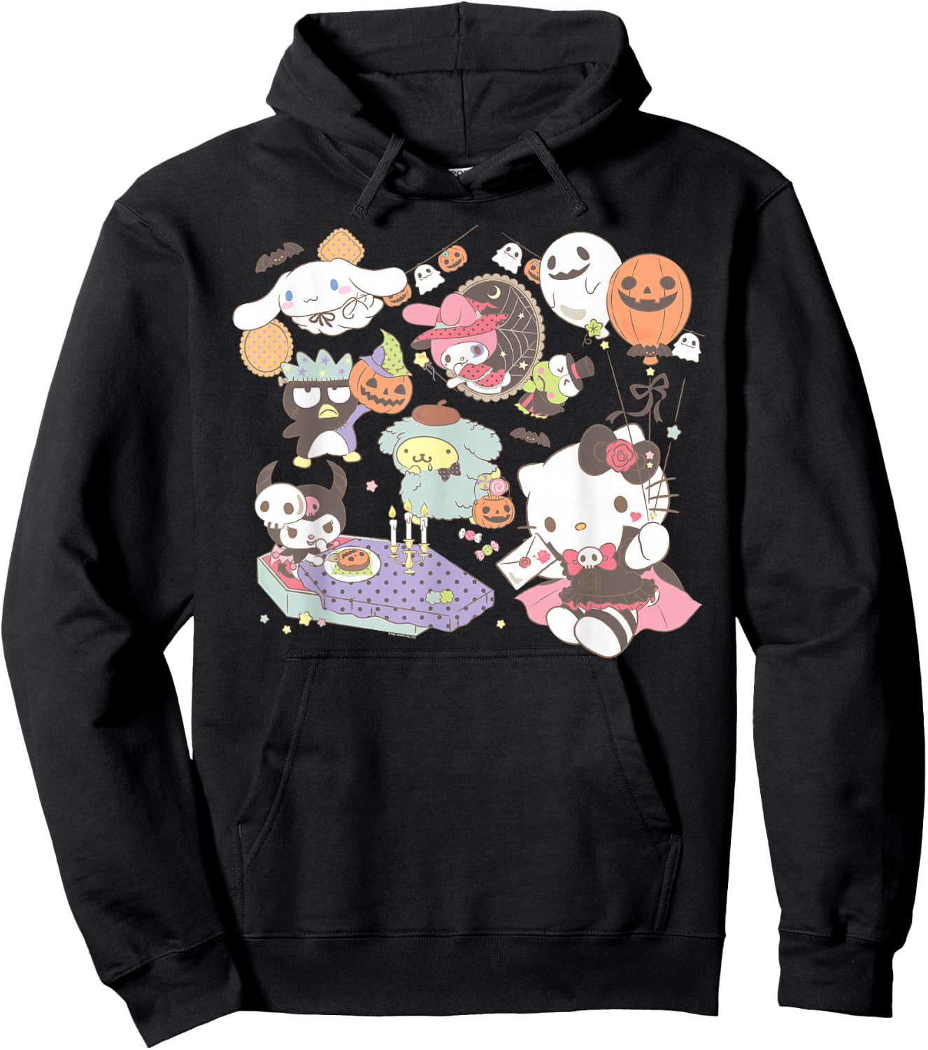 Sanrio Characters Costume Party Halloween Hoodie - Hoodie | Black