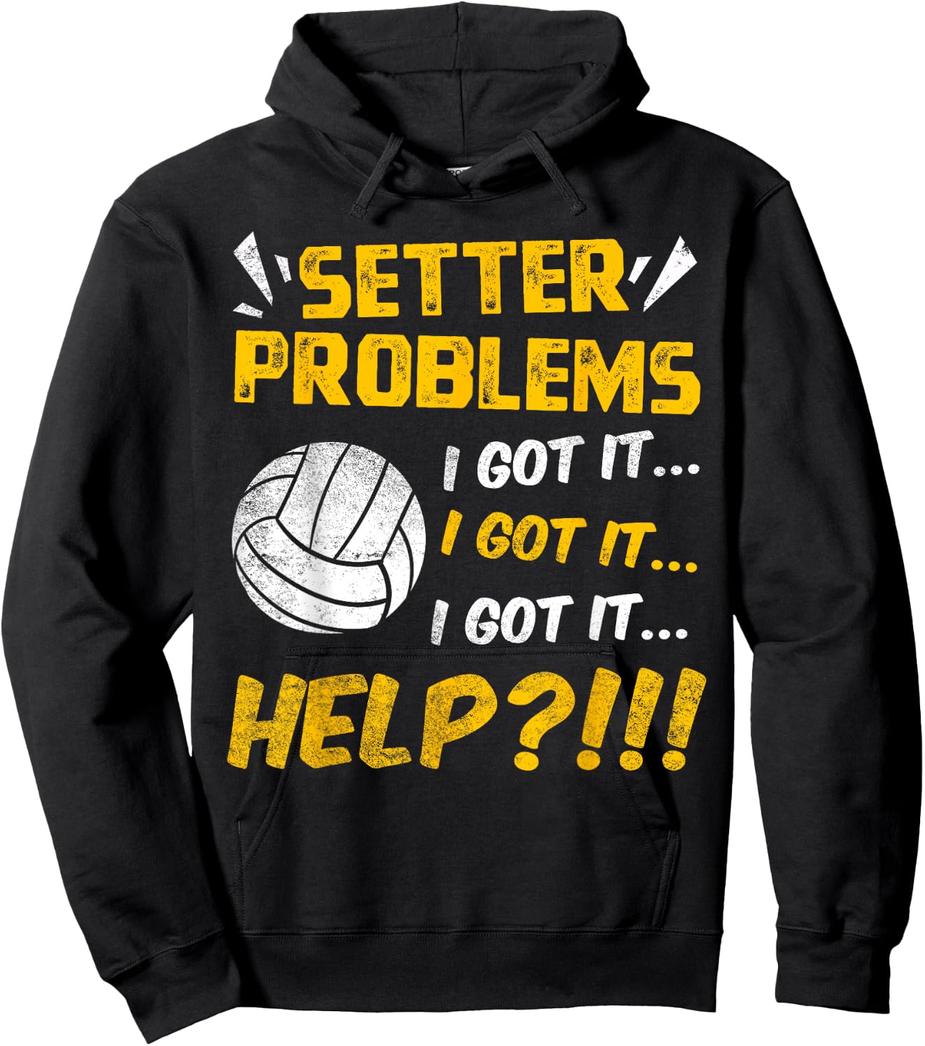 Volleyball Setter Team Sport Lover Player Quarterback Fan Hoodie - Hoodie | Black