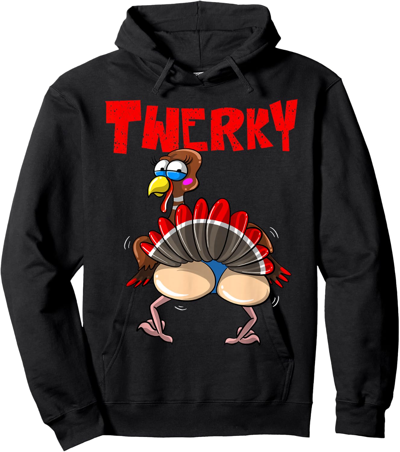 Funny Twerky Dance Cute Love Twerk Dancing Thanksgiving Gift Hoodie - Hoodie | Black