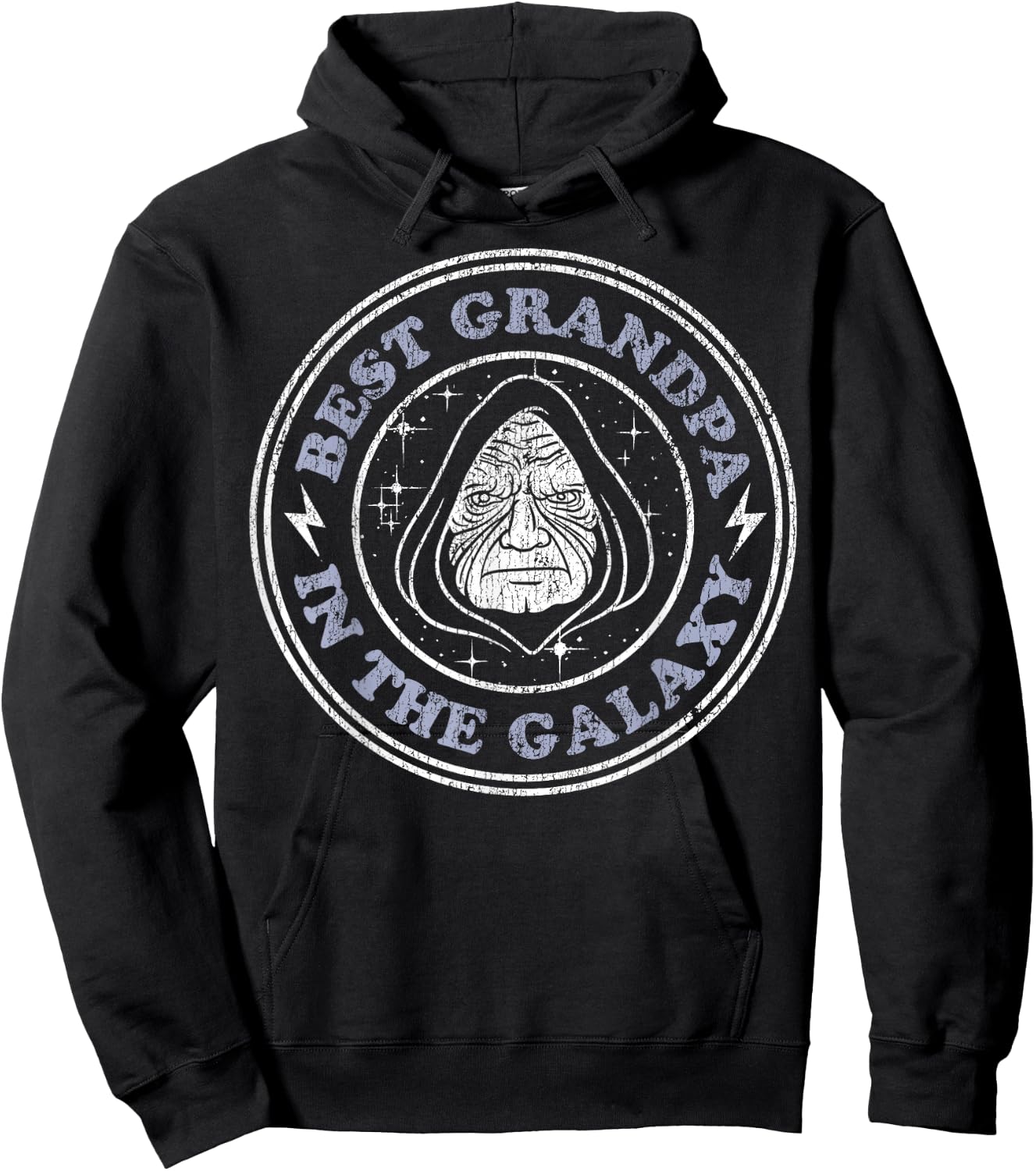Star Wars Palpatine Best Grandpa In The Galaxy Doodle Hoodie - Hoodie | Black