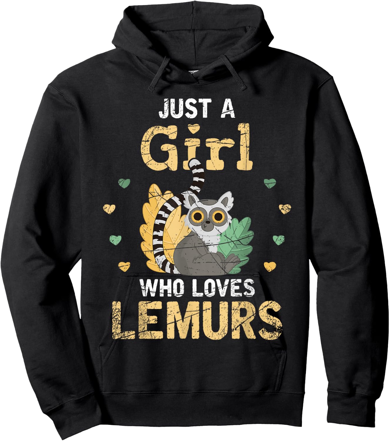 Madagascar Island Zoo Keeper Women Gift Lemur Hoodie - Hoodie | Black