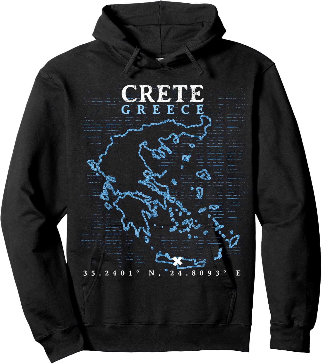 Greece Crete Hoodie - Hoodie | Black