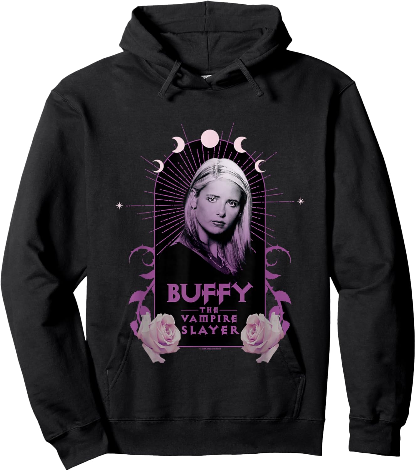 Buffy The Vampire Slayer Boho Style Vintage Buffy Portrait Hoodie - Hoodie | Black