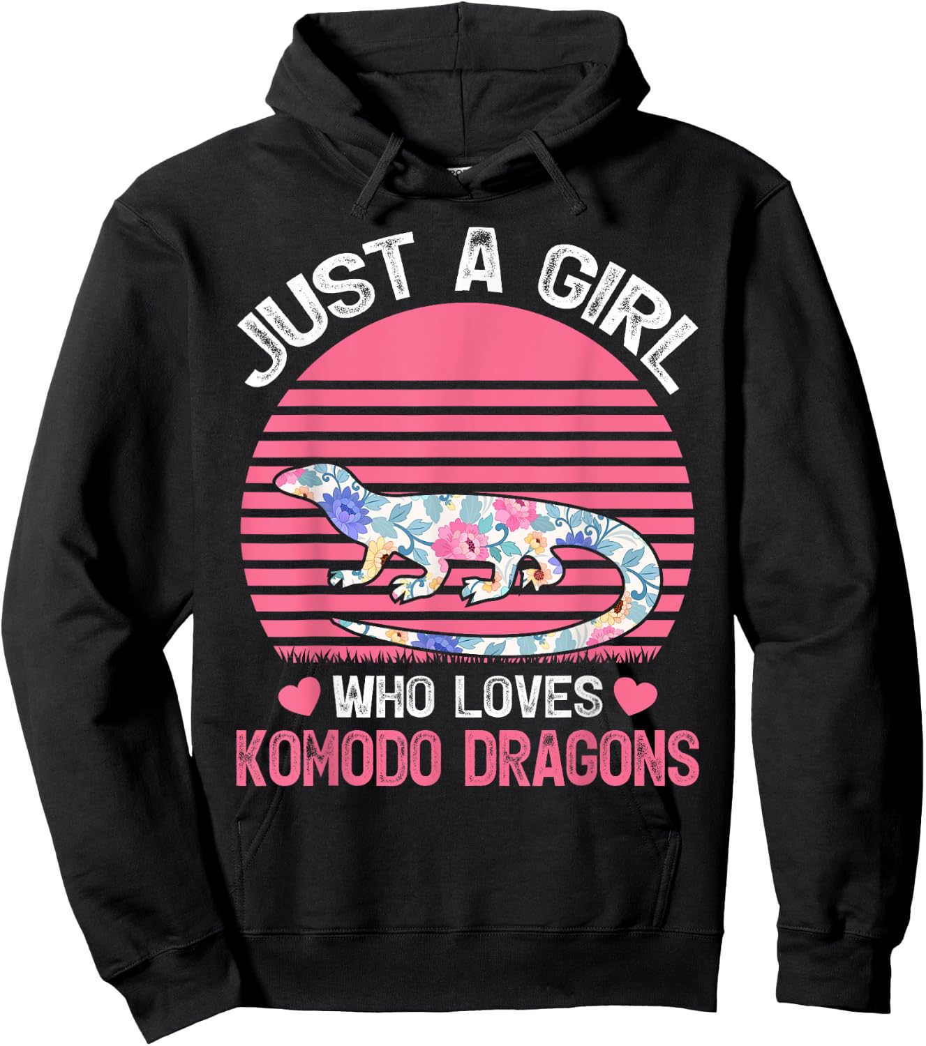 Komodo Dragon Lover Just A Girl Who Loves Komodo Dragons Hoodie - Hoodie | Black