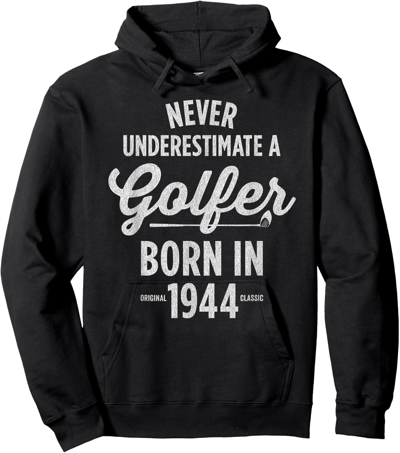 81 Year Old Golfer 81st Birthday Golf Hoodie - Hoodie | Black