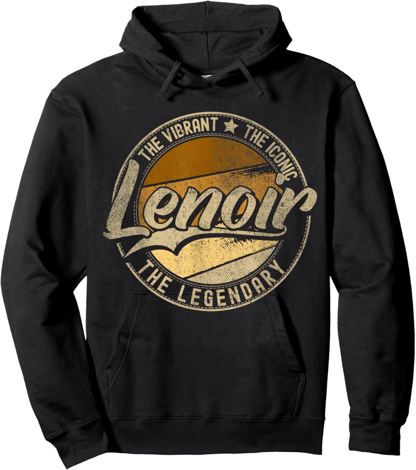 Lenoir NC | North Carolina | Vintage Distressed Hoodie - Hoodie | Black