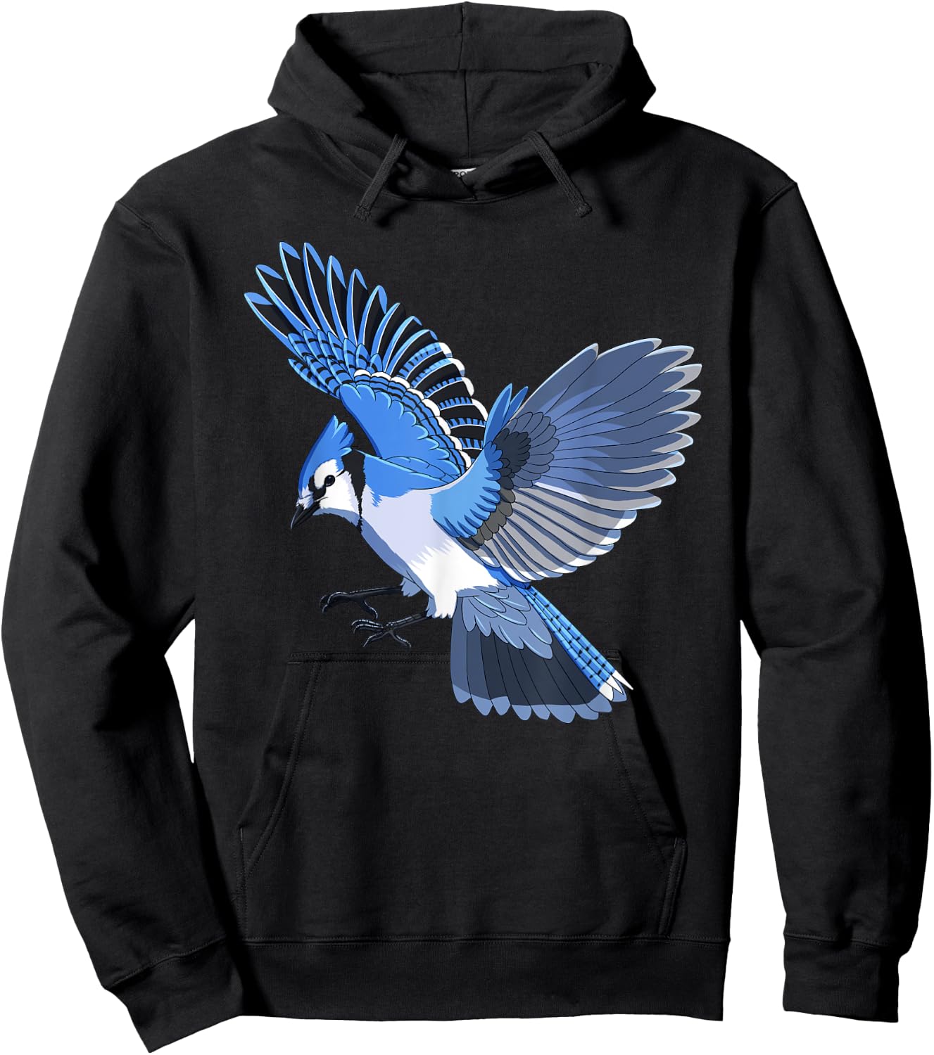 Animal Bird Blue Jay Hoodie - Hoodie | Black