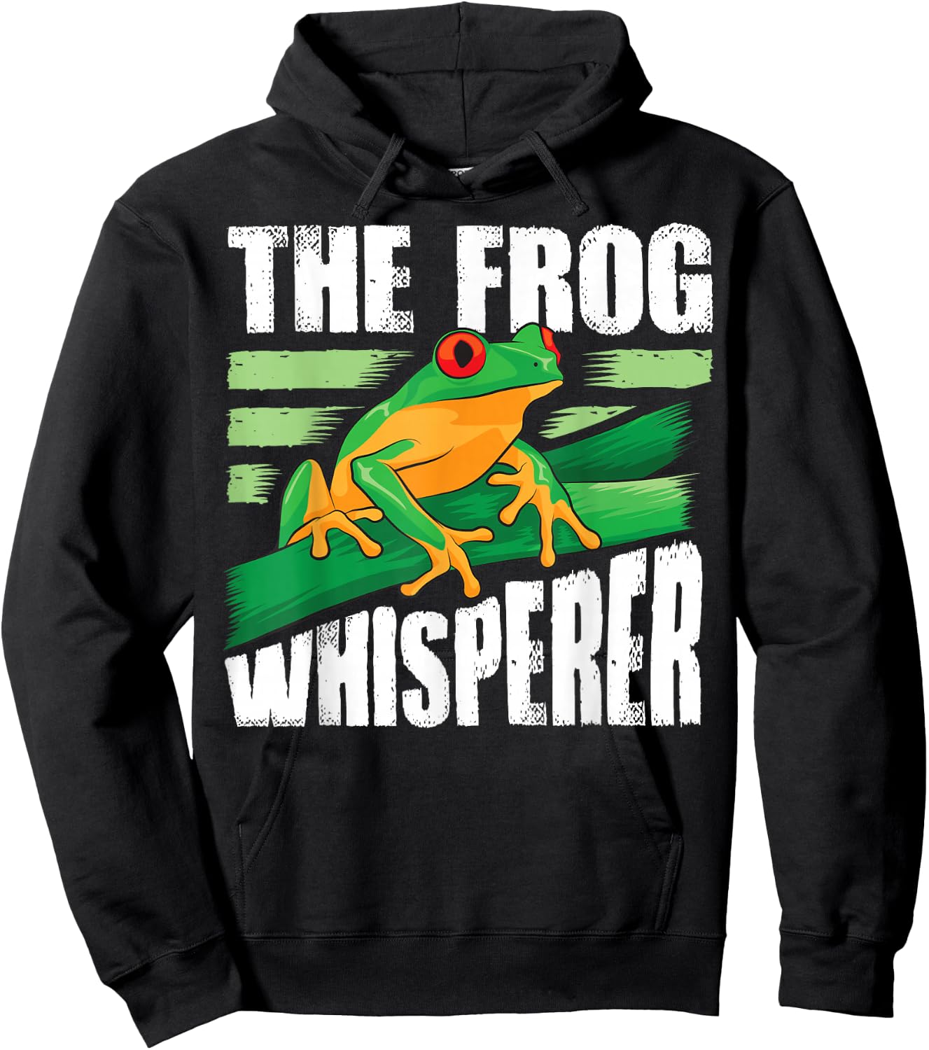 Funny The Frog Whisperer Gift | Cute Bullfrog Fan Boys Girls Hoodie - Hoodie | Black