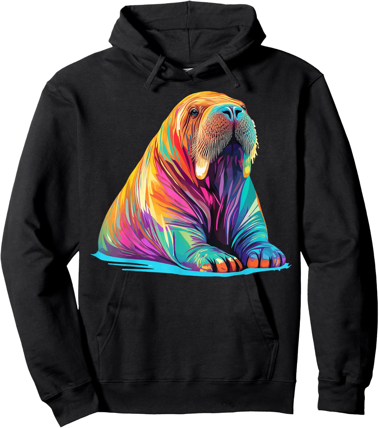 Walrus Vivid Hoodie - Hoodie | Black