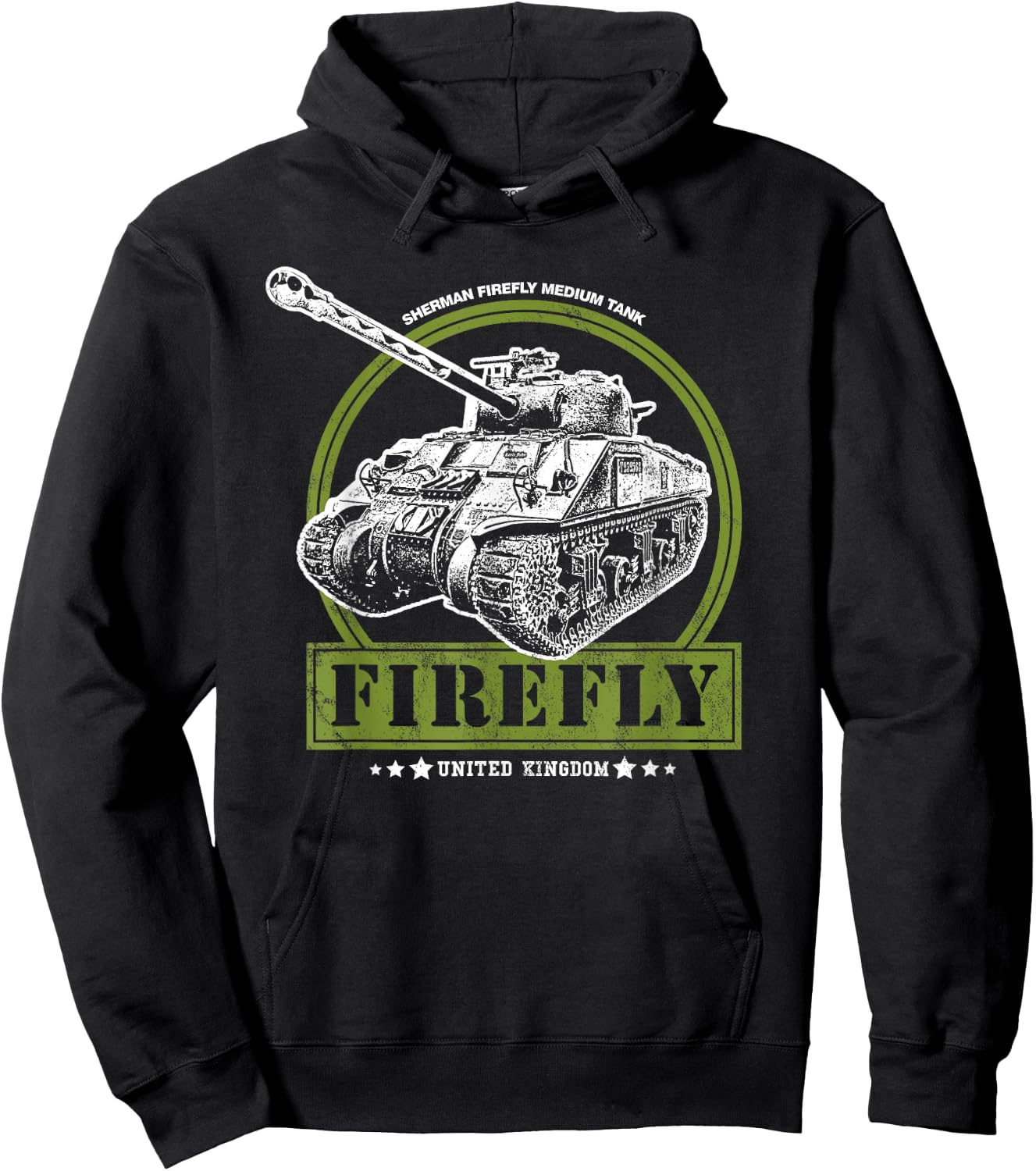 WW2 Sherman Firefly Hoodie - Hoodie | Black