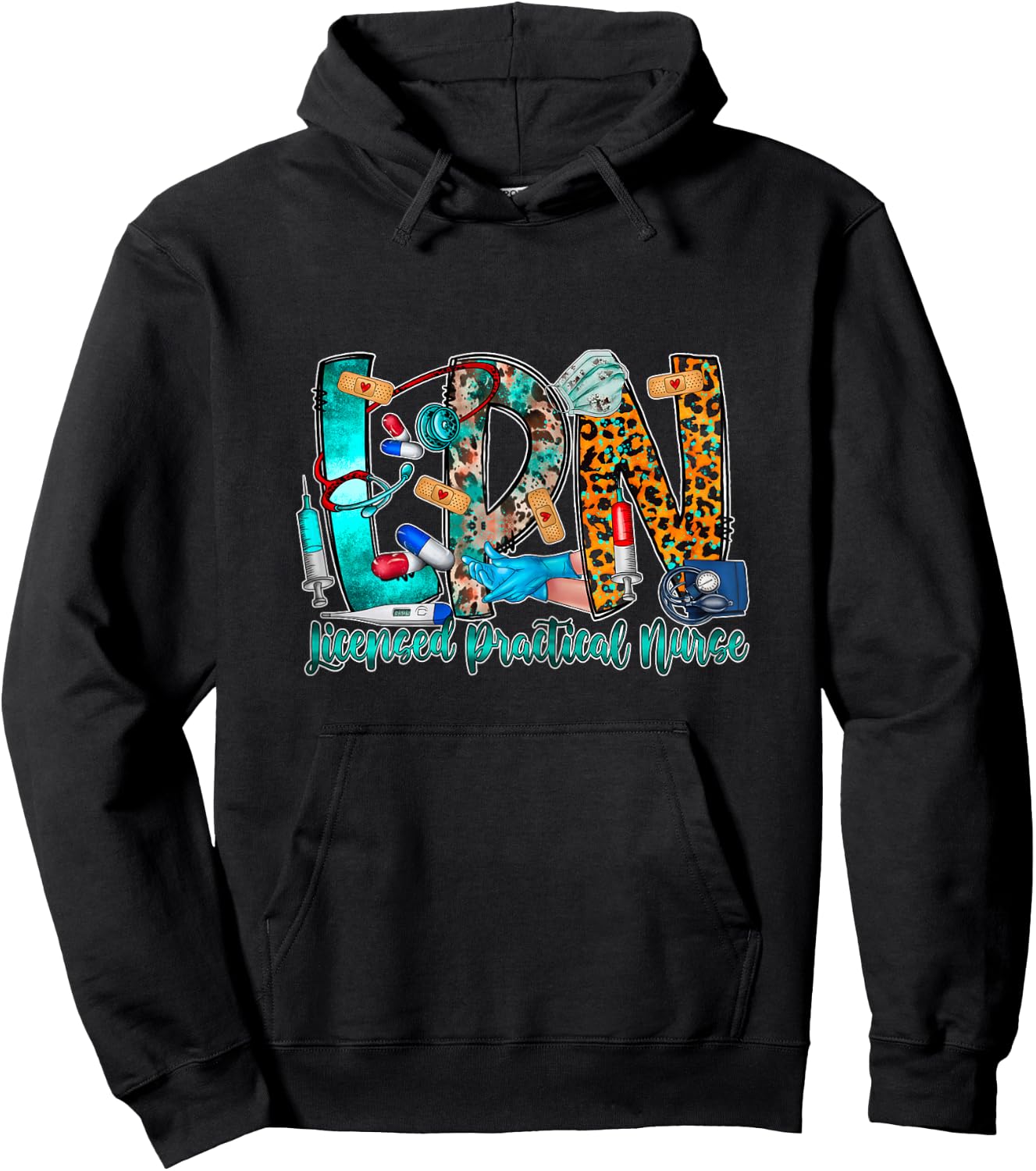 LPN Licensed Practical Nurse Hoodie - Hoodie | Black