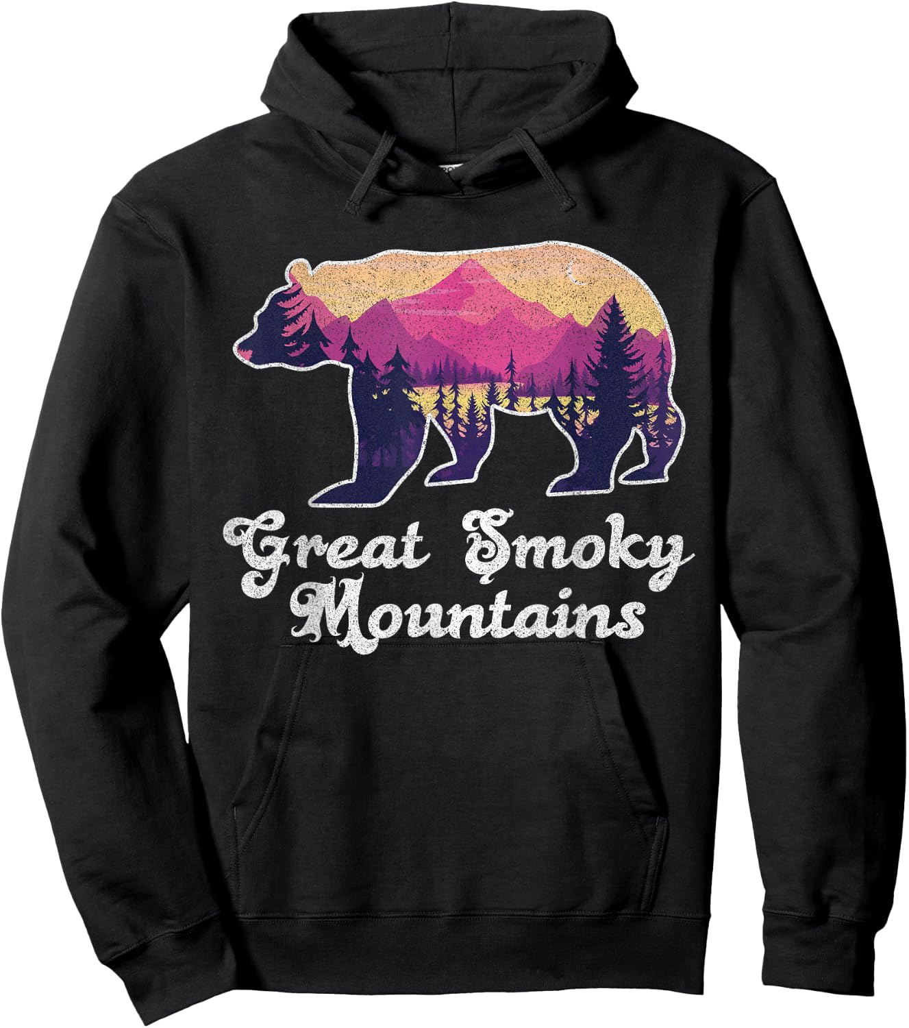 Smoky Mountains Gatlinburg Tennessee Souvenirs Hoodie - Hoodie | Black