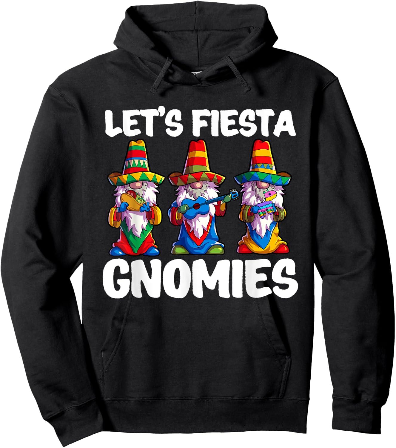Cinco de Mayo Shirt Gnomes Women Mexican Taco Lover Hoodie - Hoodie | Black