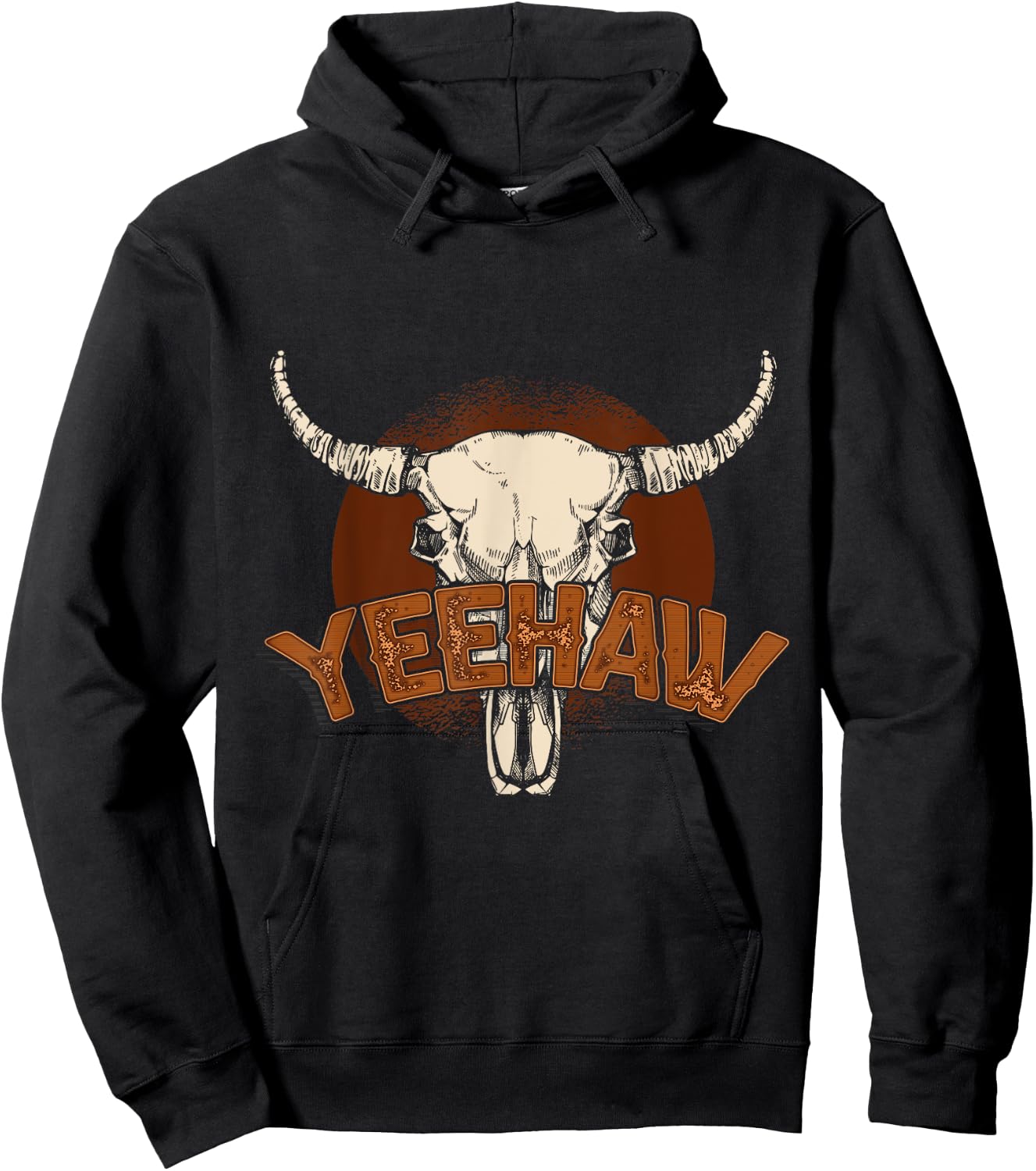 Yeehaw Cowboy Hoodie - Hoodie | Black