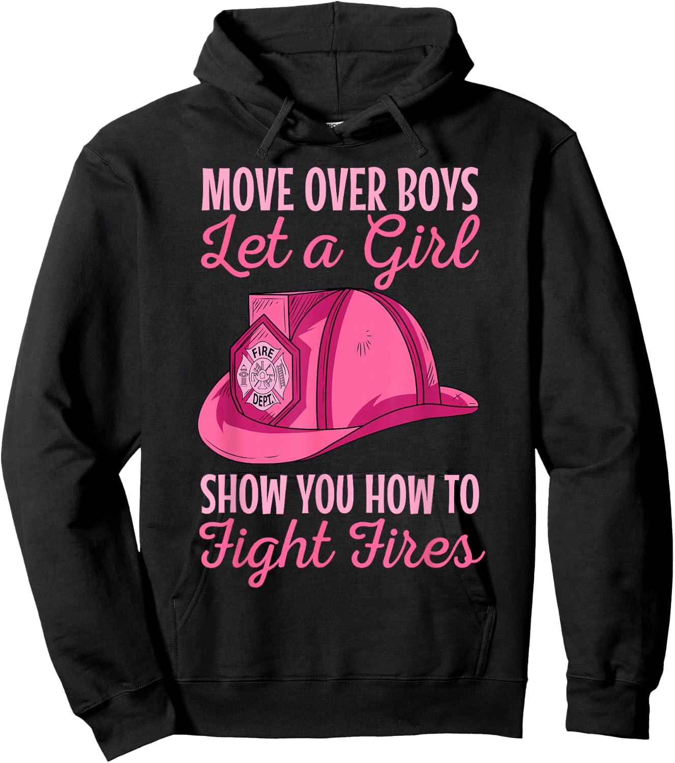 Firewoman Firefighter Women Volunteer Firefighting Rescuer Small Hoodie - Hoodie | Black