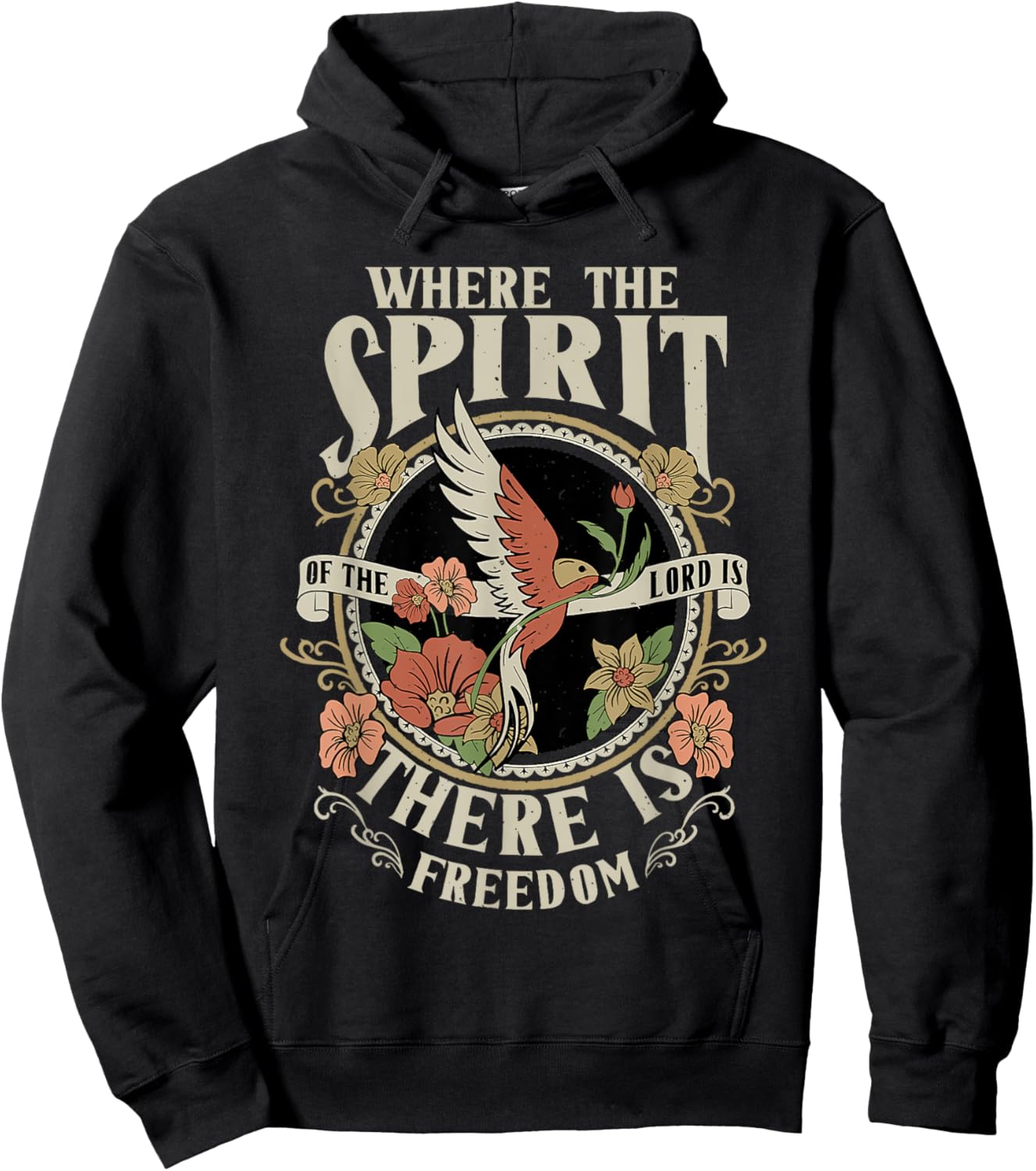 Where the Spirit of the Lord is There is Freedom Hoodie - Hoodie | Black