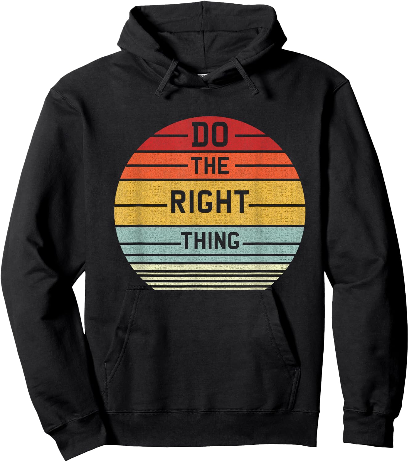 Do The Right Thing Retro Hoodie - Hoodie | Black
