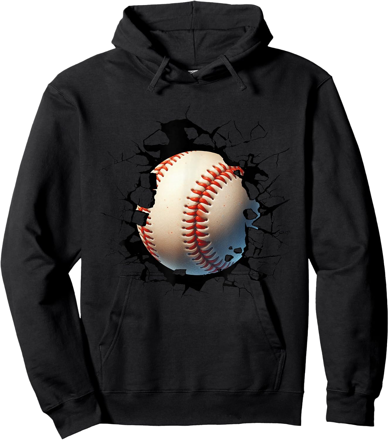 Baseball Hoodie - Hoodie | Black