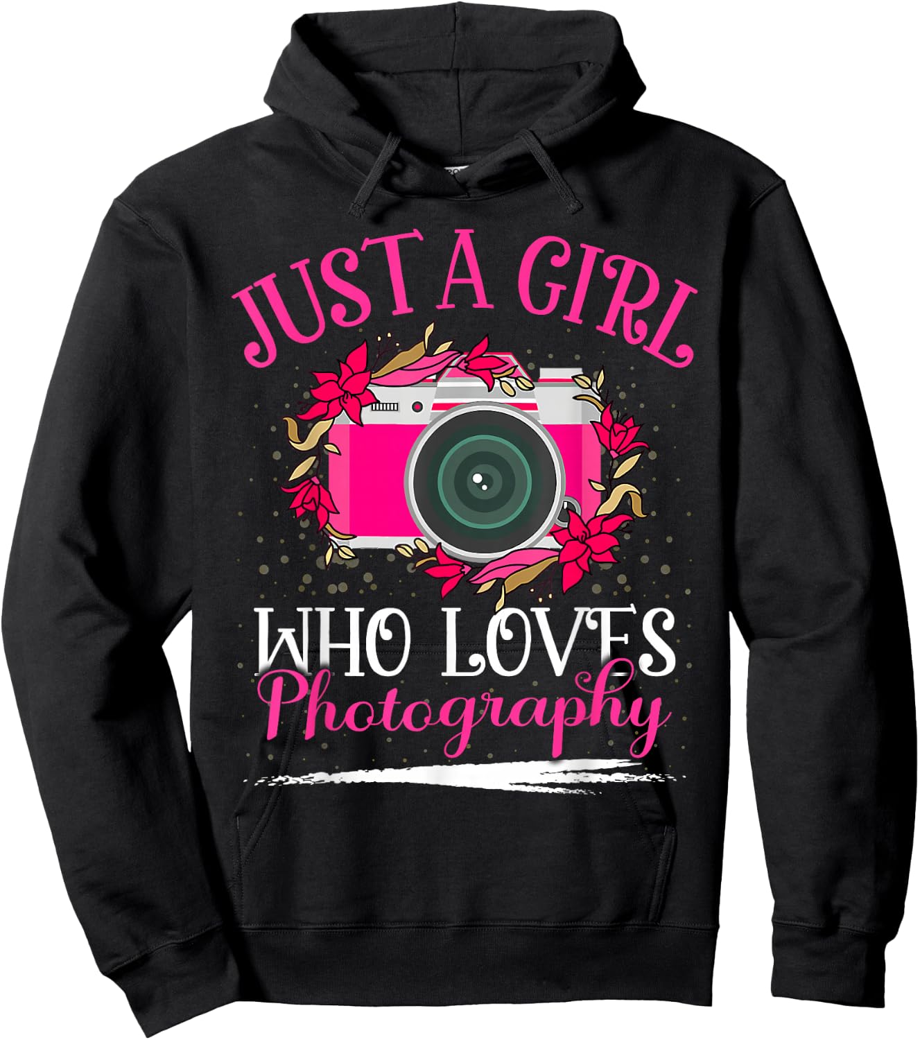 Just A Girl Who Loves Photography Girls Hoodie - Hoodie | Black