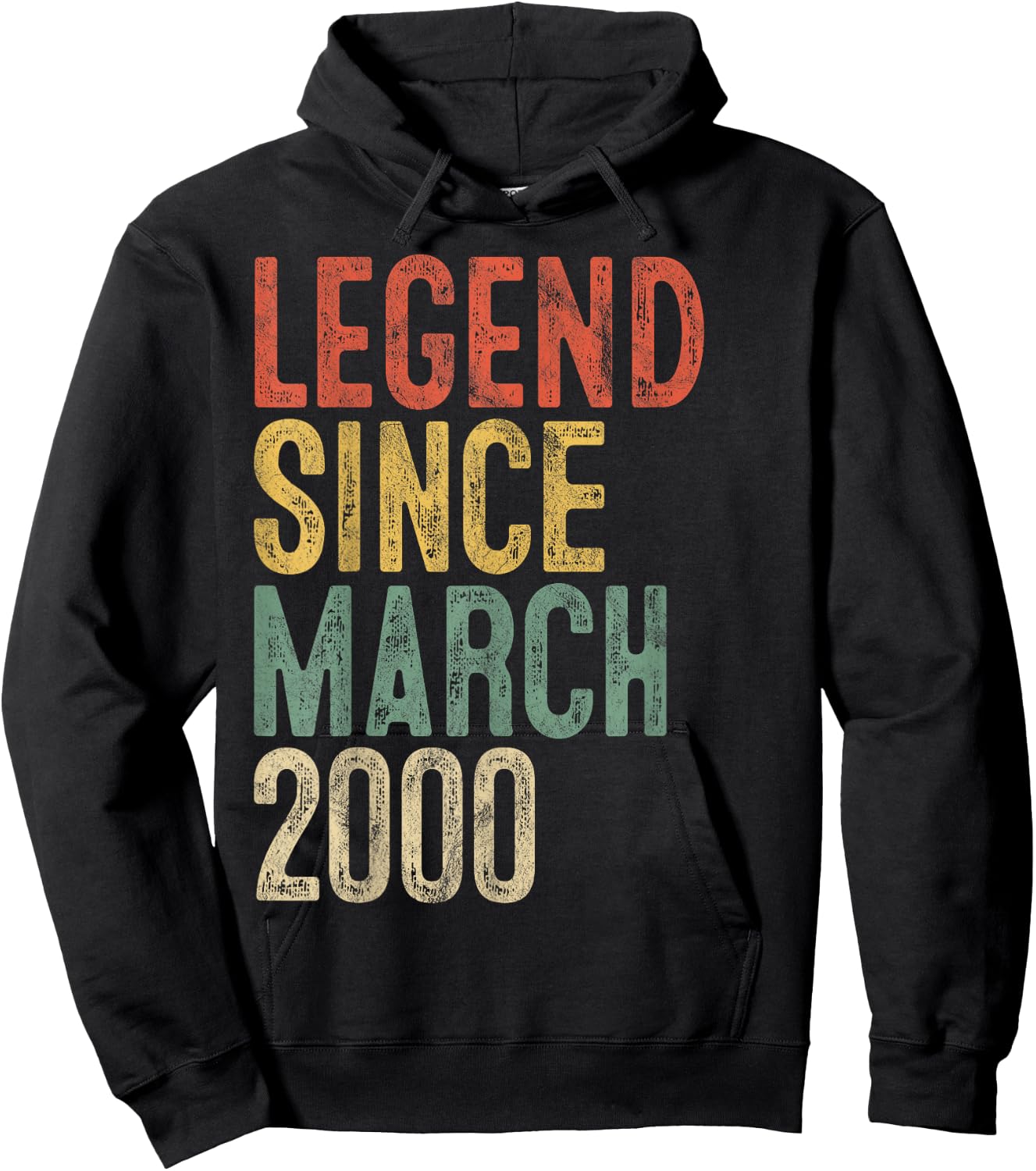 Legend 2000 25th Birthday Gifts Women 25 Year Old Hoodie - Hoodie | Black