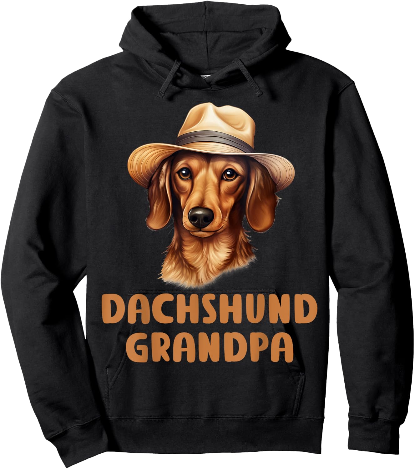 Dachshund Grandpa Dog Lover Gift Funny Puppy Dachshund Owner Women Kids Hoodie - Hoodie | Black