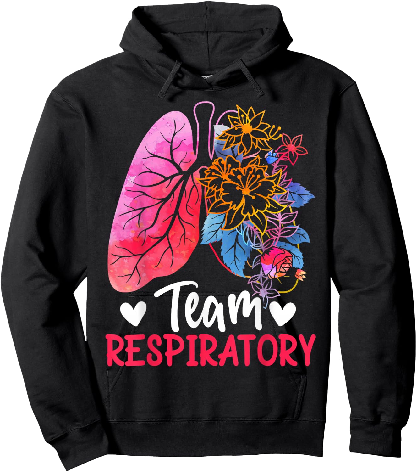 Lung Doctor Therapy Registered Nurse Respiratory Therapist Hoodie - Hoodie | Black