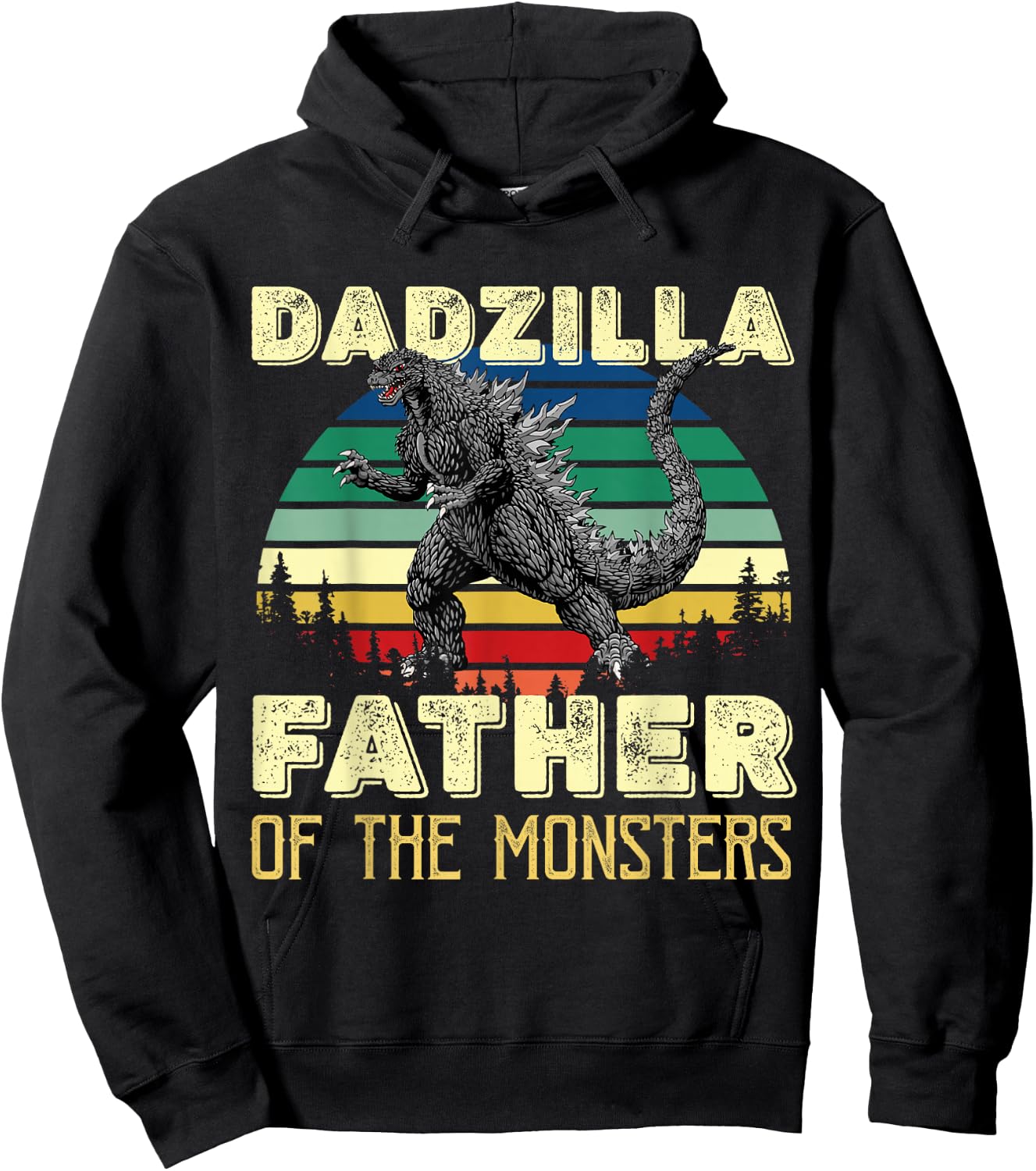 Dadzilla Father of the Monsters Hoodie - Hoodie | Black