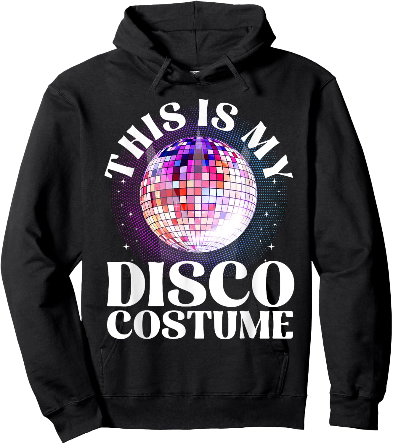 80s Disco Art Women 70s Ball Costume Disco Dance Hoodie - Hoodie | Black