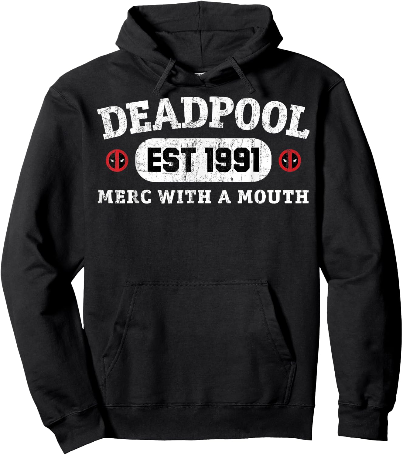 Marvel Deadpool 30th Merc With A Mouth Est 1991 Hoodie - Hoodie | Black