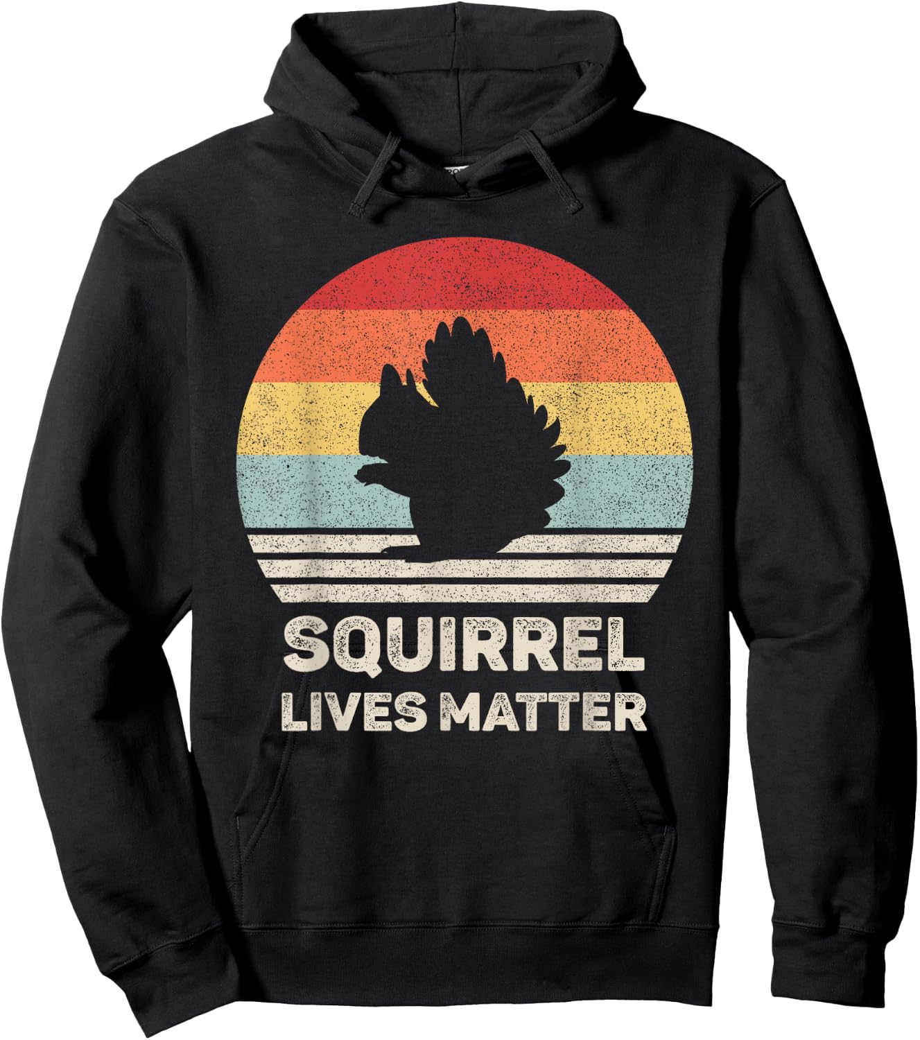 Retro Squirrel Lives Matter Shirt Animal Lover Gift Squirrel Hoodie - Hoodie | Black