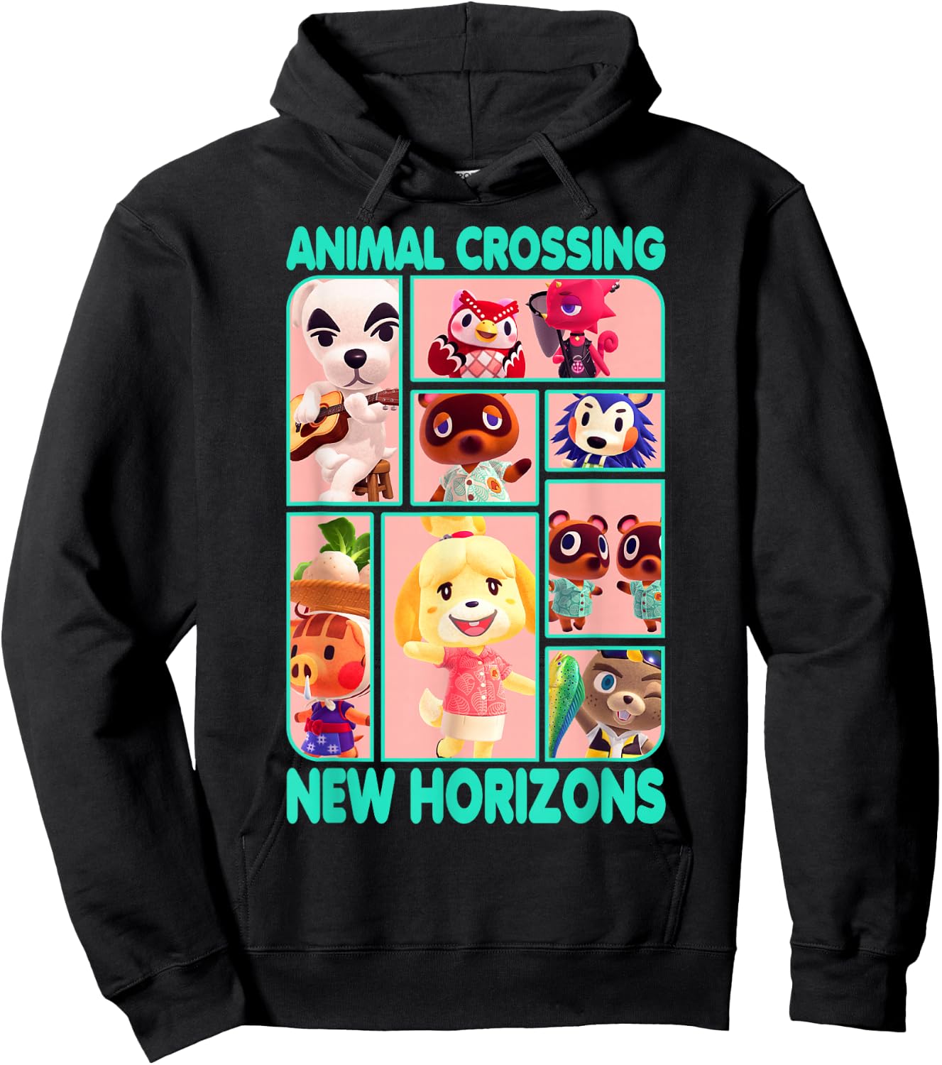 Animal Crossing: New Horizons Nintendo Friends Box Up Hoodie - Hoodie | Black