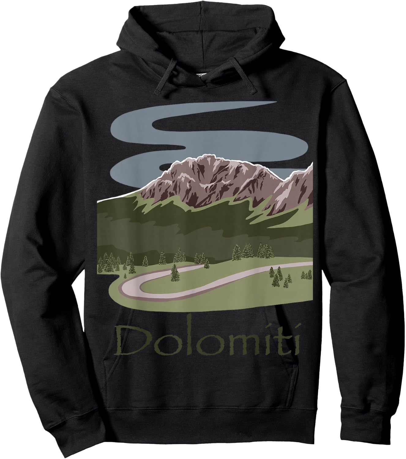 Italian Dolomites Hiking Design Travel The Alps Apparel Hoodie - Hoodie | Black