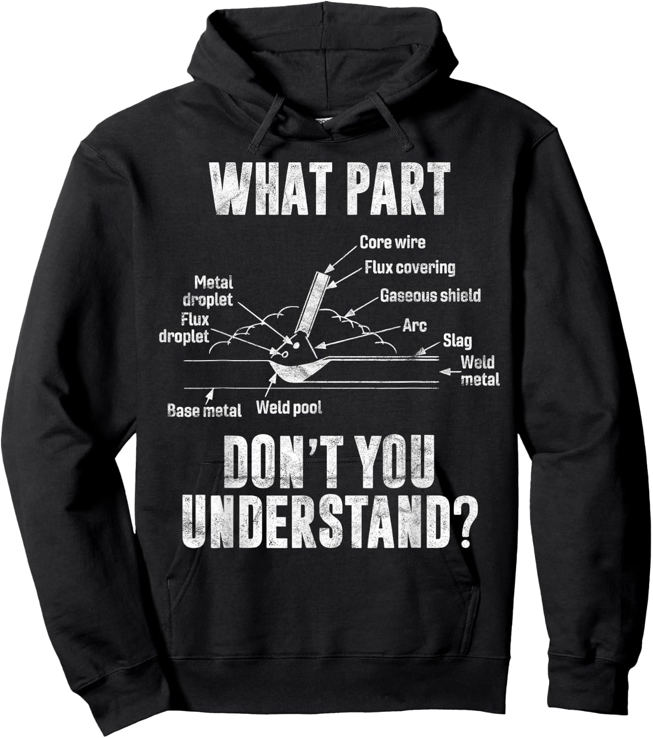 What Part of Dont You Understand Welder Gift Welding Costume Hoodie - Hoodie | Black