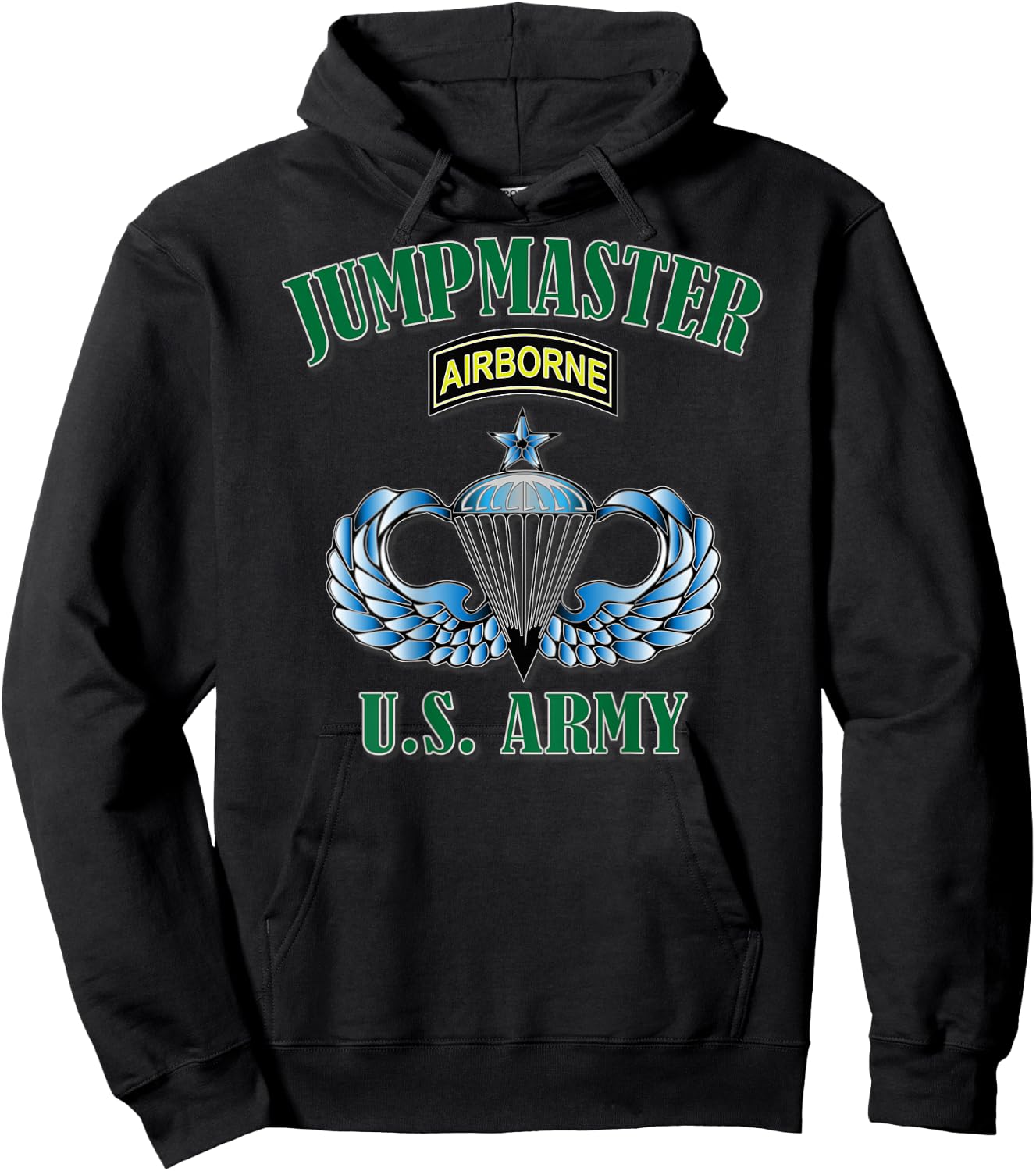 Jumpmaster- Senior Wings (Back Design) Hoodie - Hoodie | Black