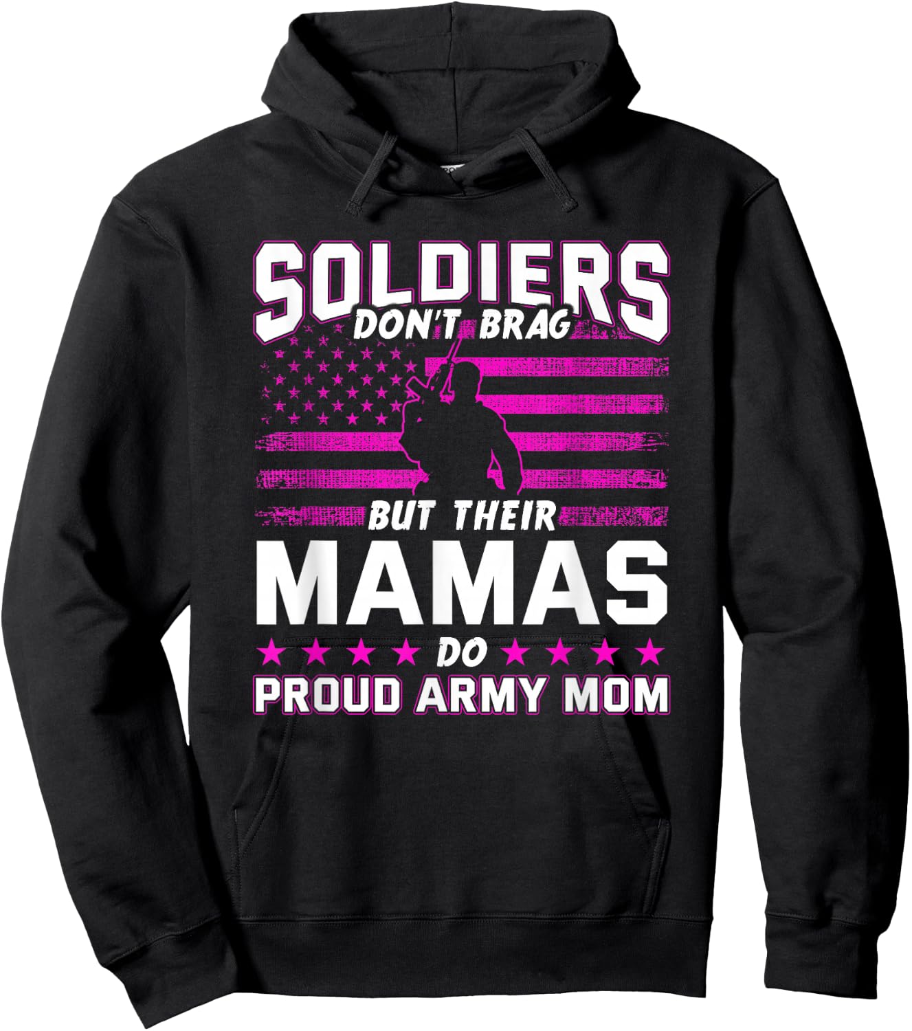 Proud Army Mom Mothers Day Hoodie - Hoodie | Black