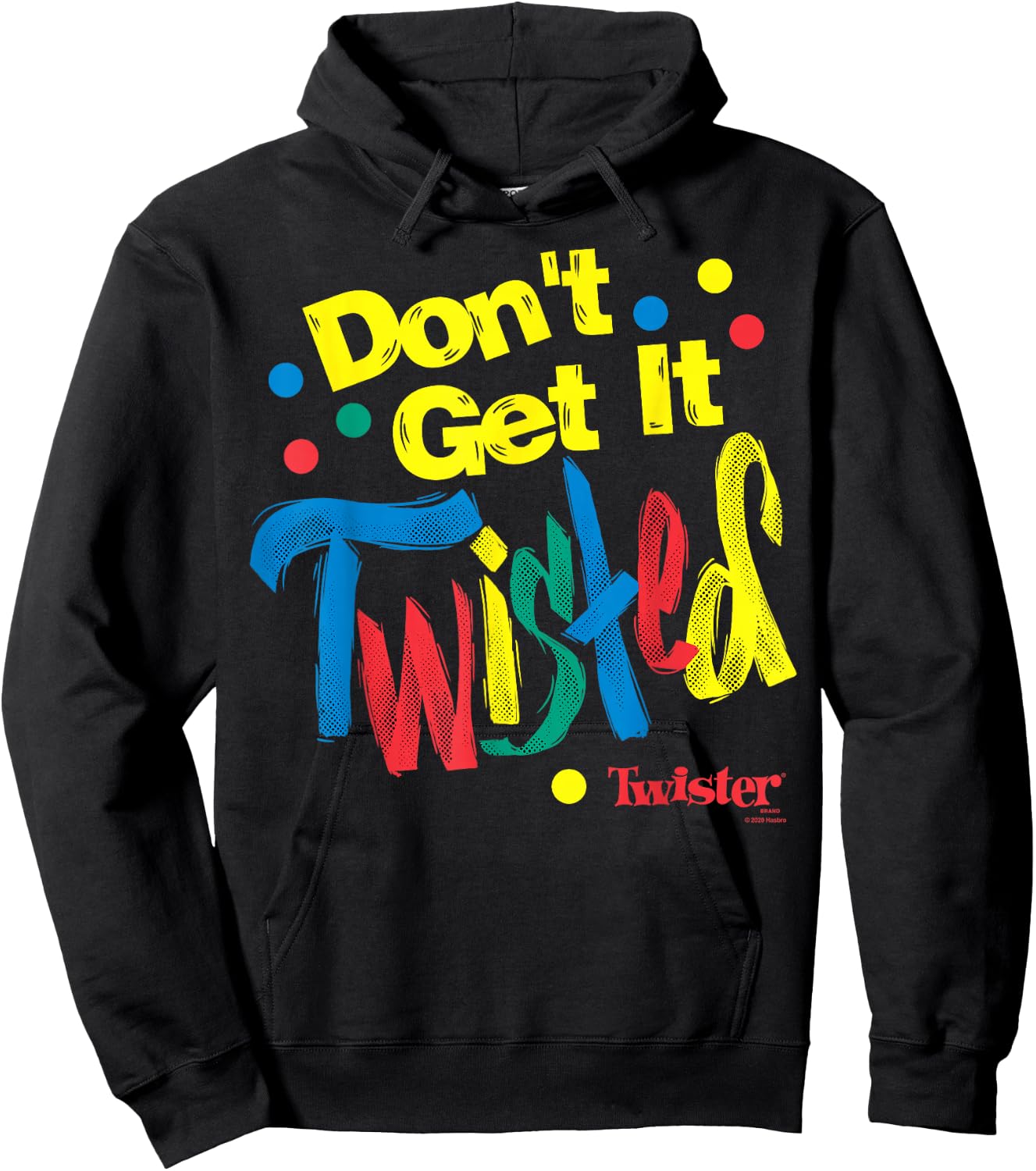 Twister Don't Get It Twisted Paint Text Hoodie - Hoodie | Black