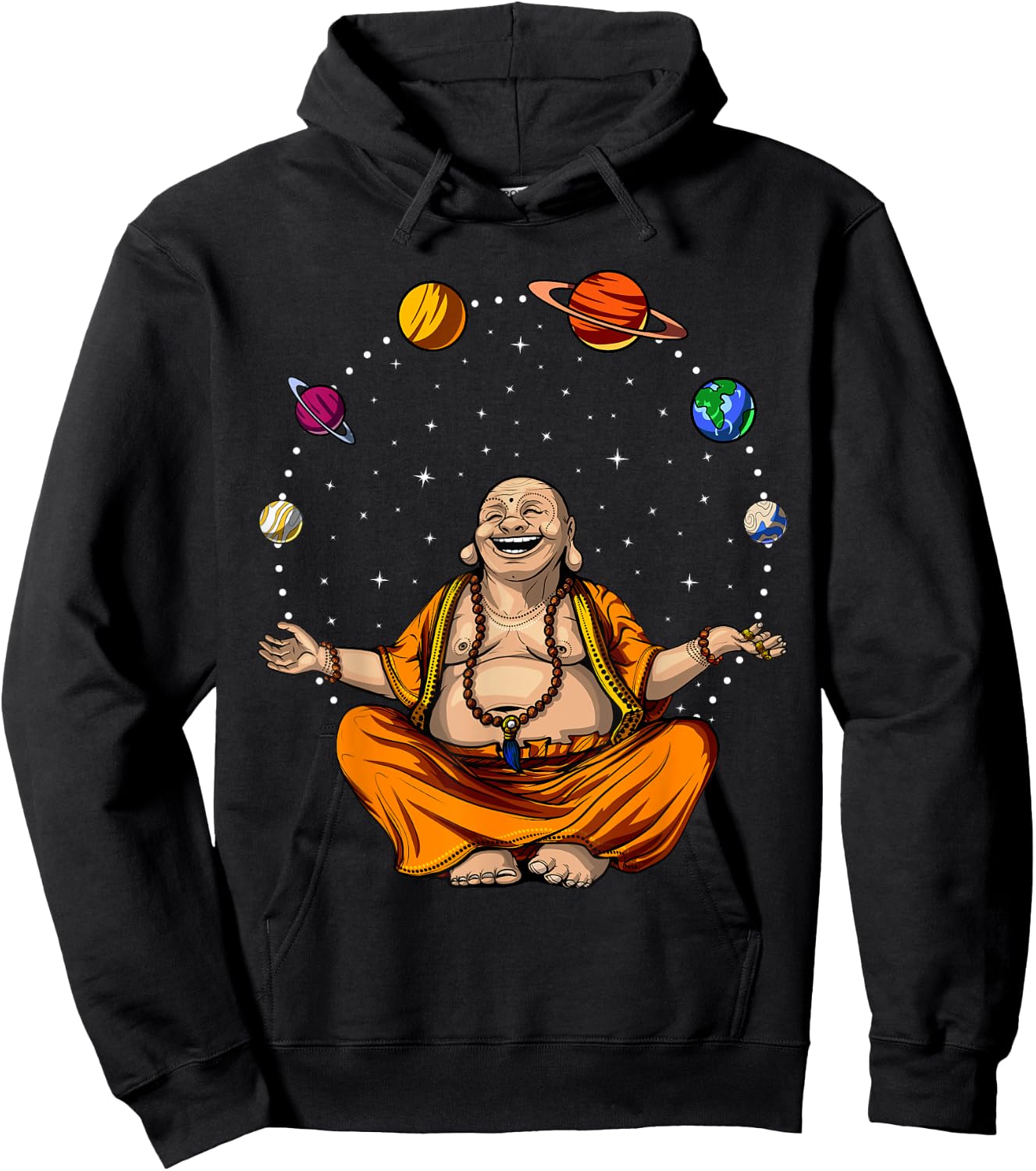 Buddha Zen Yoga Meditation Spiritual Buddhist Hoodie - Hoodie | Black