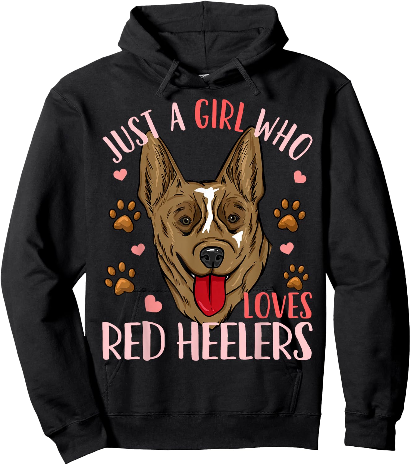 Red Heeler Hoodie - Hoodie | Black