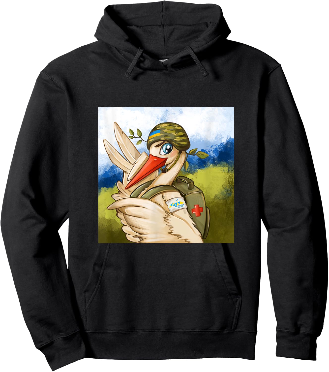 Leleka Ukraine Medic Hoodie - Hoodie | Black