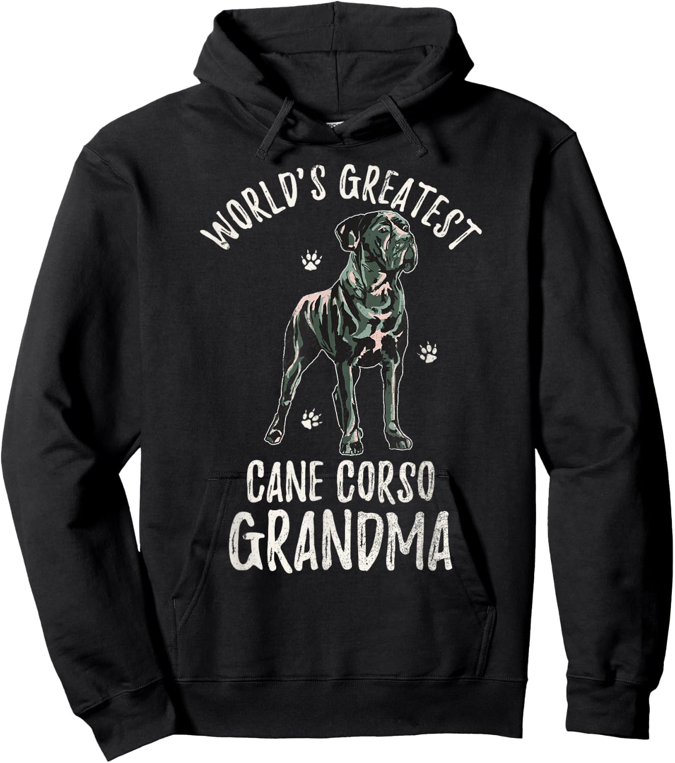 World's Greatest Cane Corso Grandma Funny Dog Mastiff Lover Men Women Hoodie - Hoodie | Black