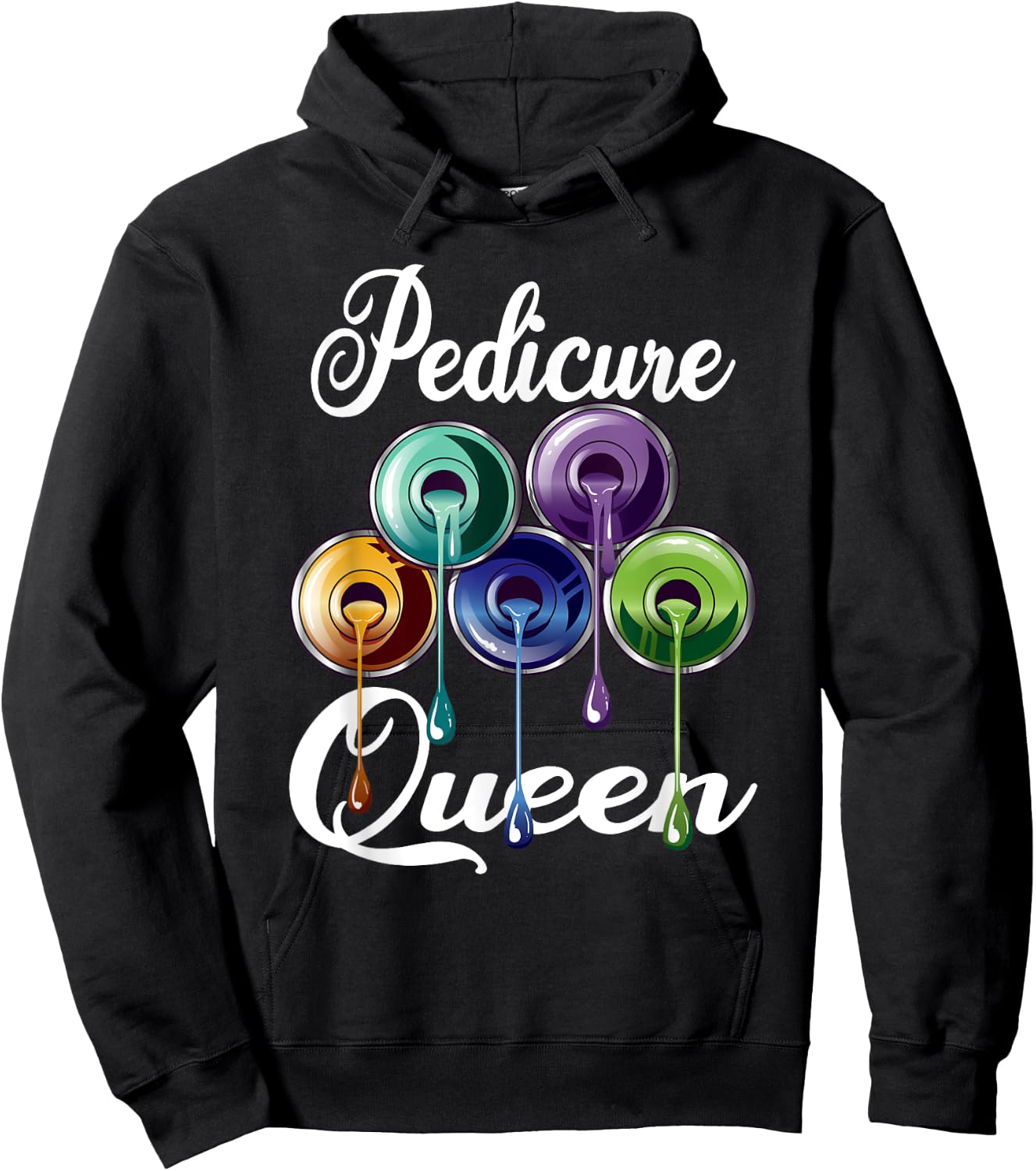Pedicure Queen for a Pedicurist Hoodie - Hoodie | Black